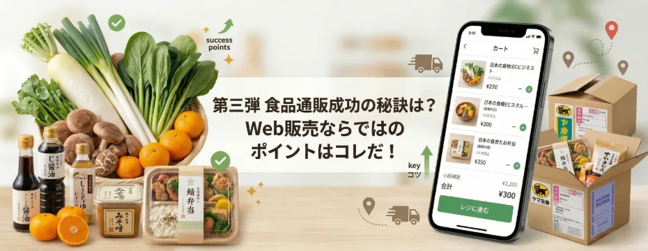 第三弾 食品通販成功の秘訣は？Web販売ならではのポイントはコレだ！